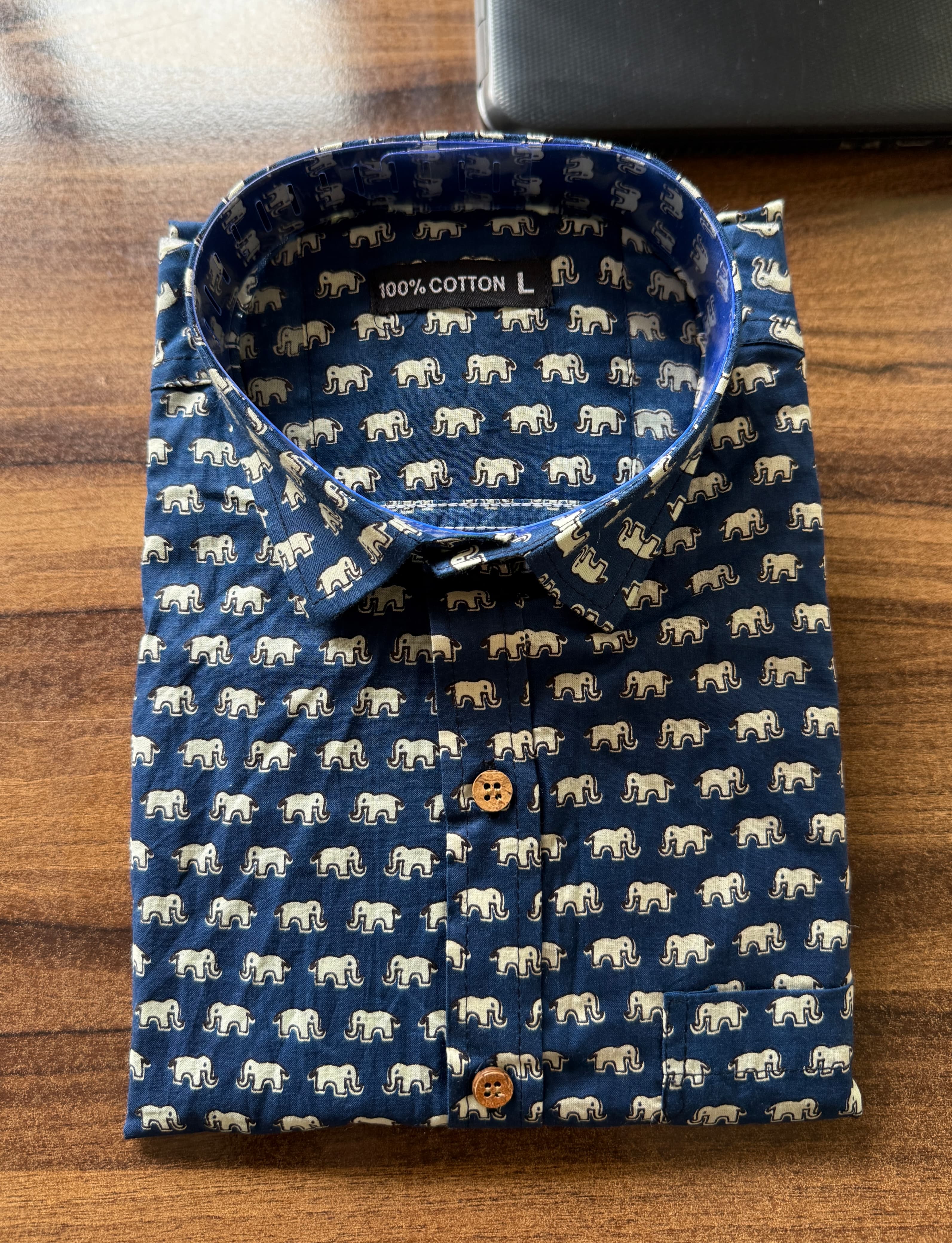 Men’s Rajasthani Traditional Half Sleeves Cotton Shirt