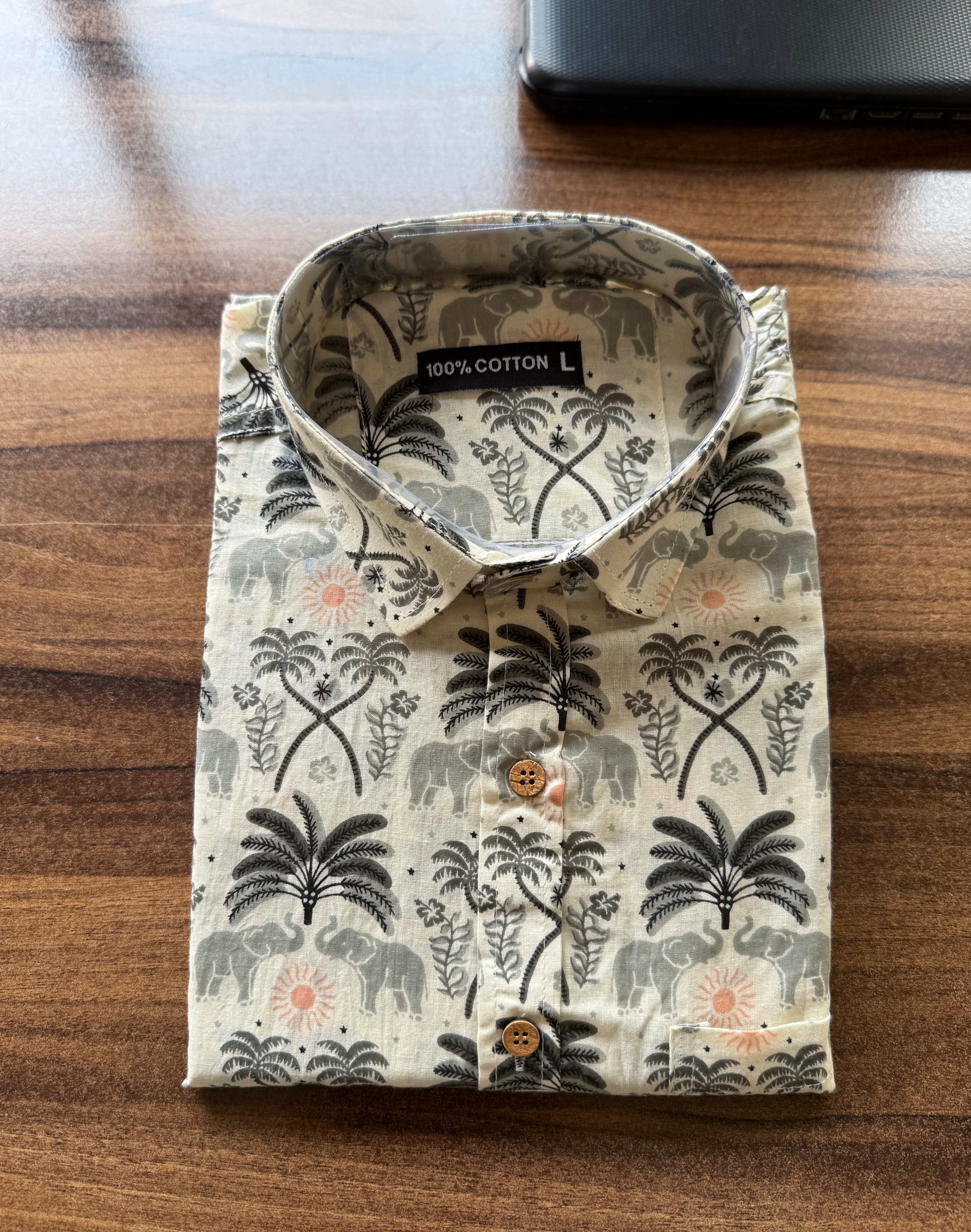 Men’s Rajasthani Traditional Half Sleeves Cotton Shirt
