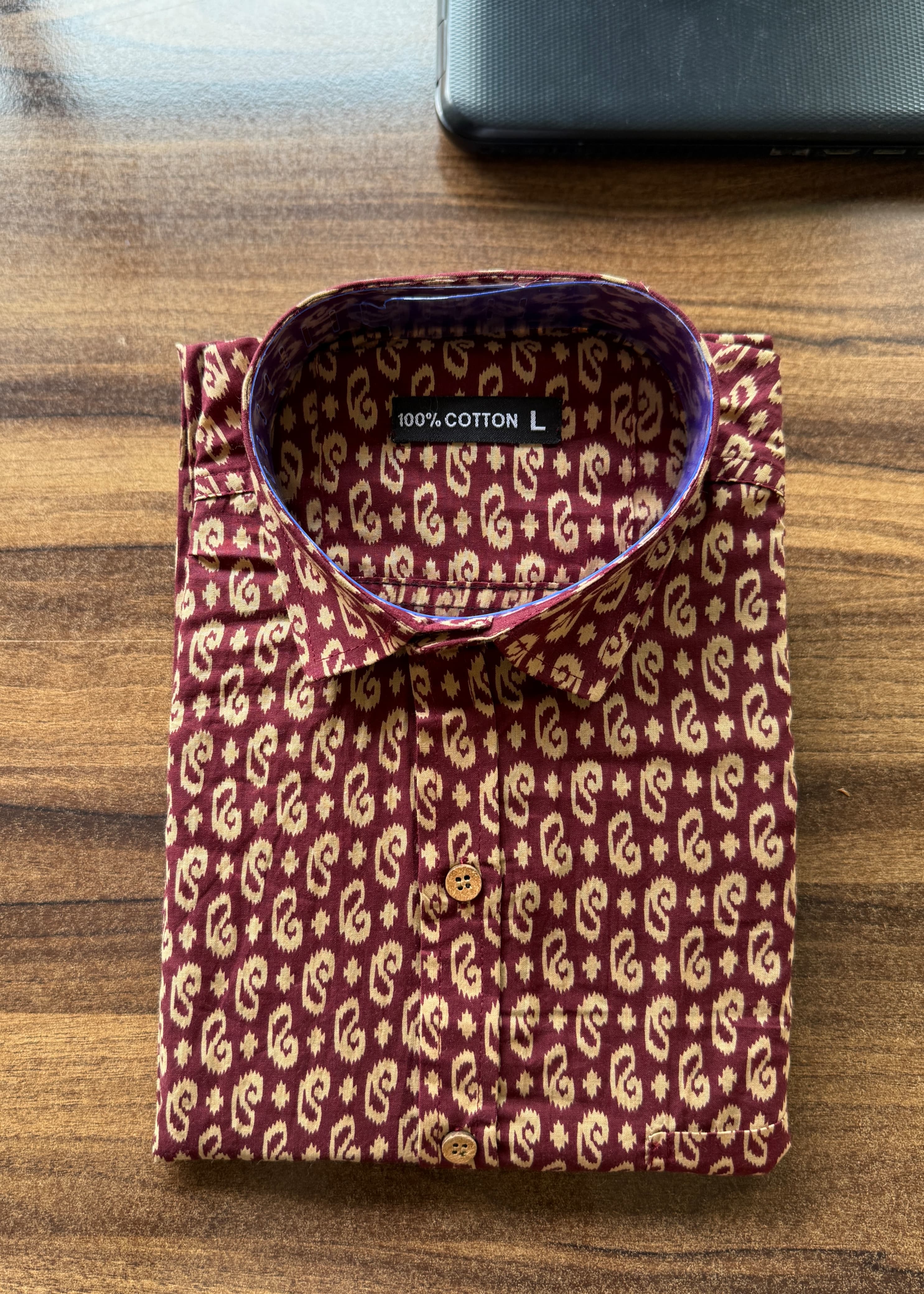 Men’s Rajasthani Traditional Half Sleeves Cotton Shirt