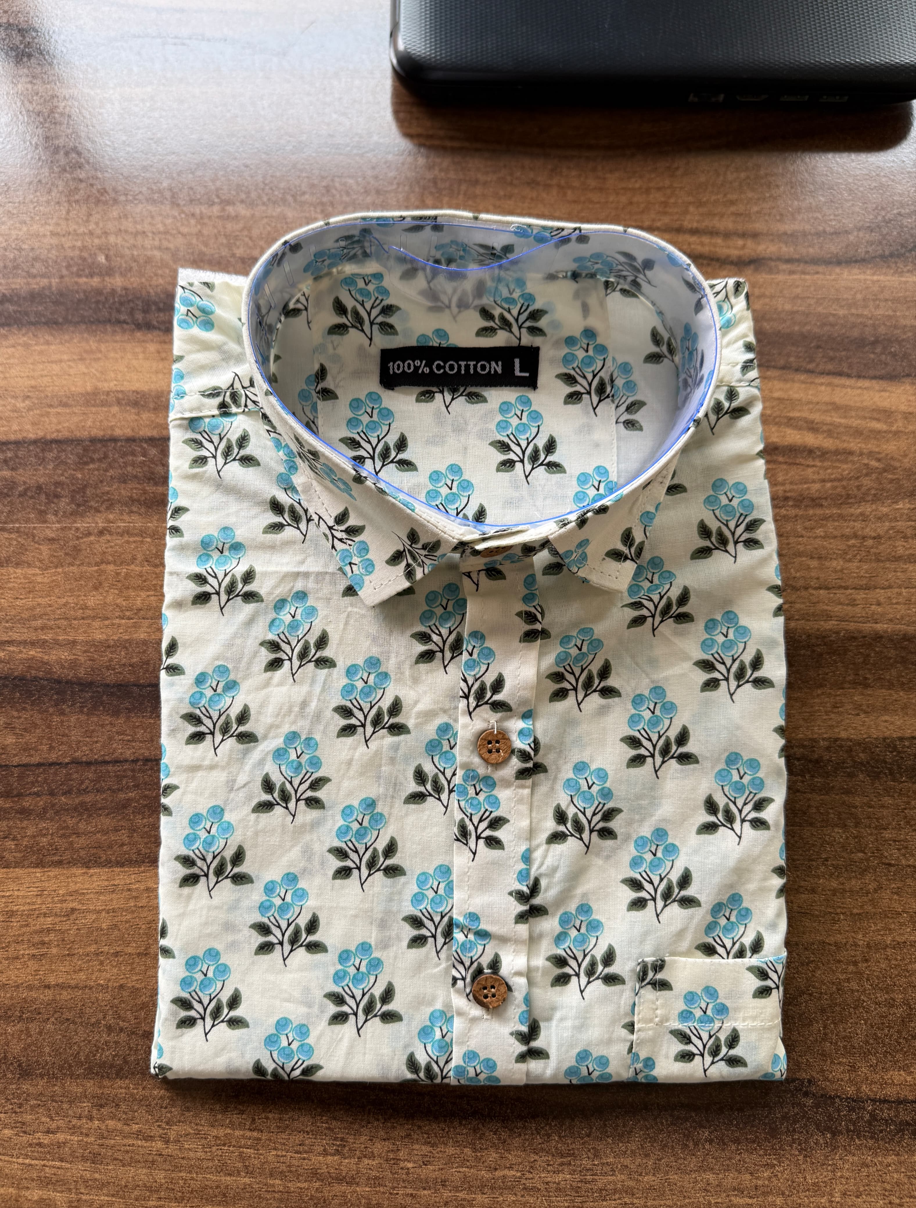 Men’s Rajasthani Traditional Half Sleeves Cotton Shirt