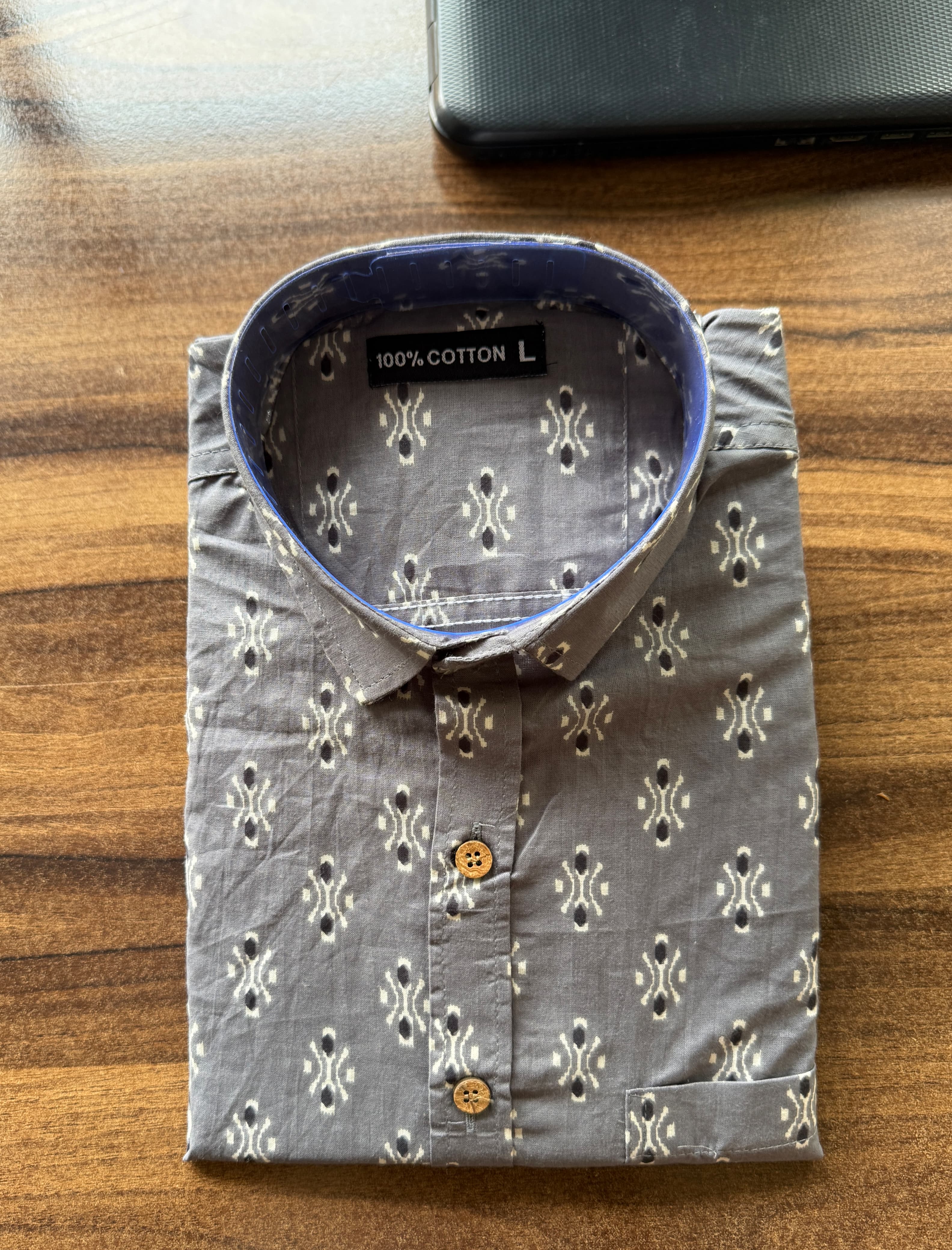 Men’s Rajasthani Traditional Half Sleeves Cotton Shirt