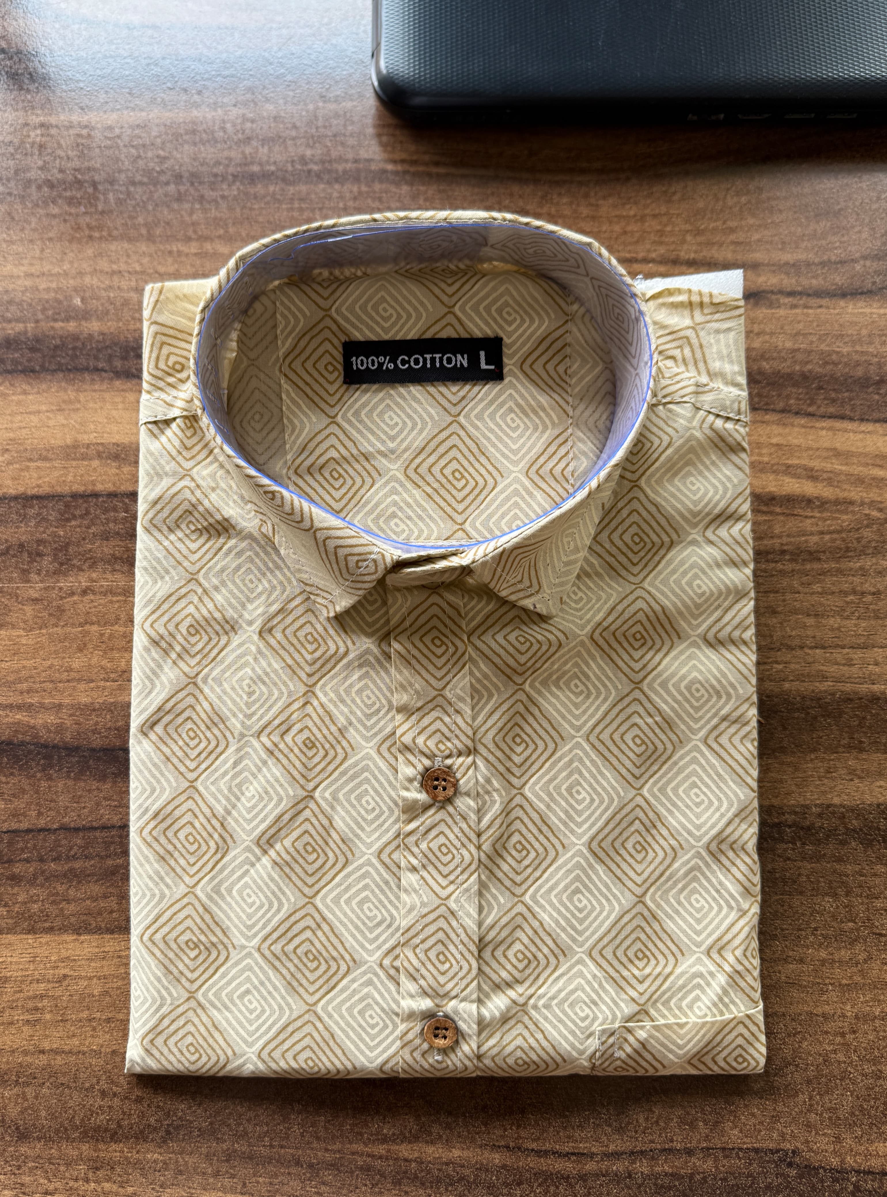 Men’s Rajasthani Traditional Half Sleeves Cotton Shirt