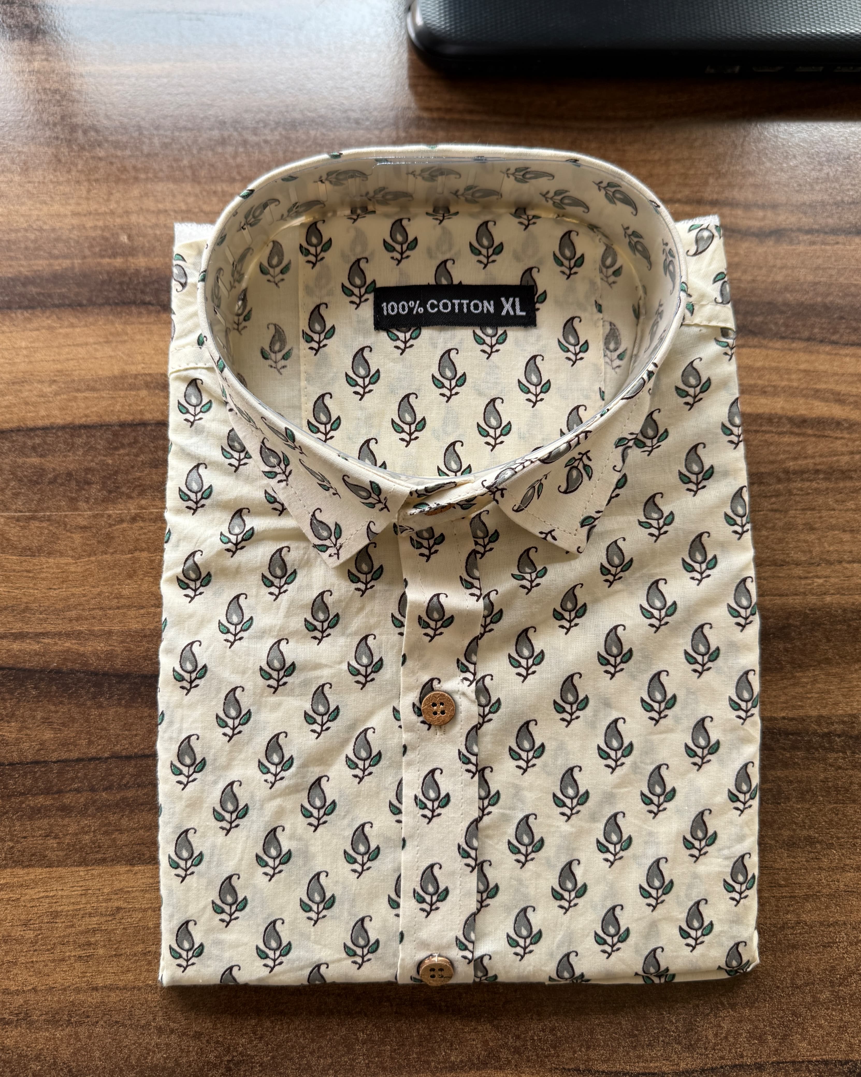 Men’s Rajasthani Traditional Half Sleeves Cotton Shirt