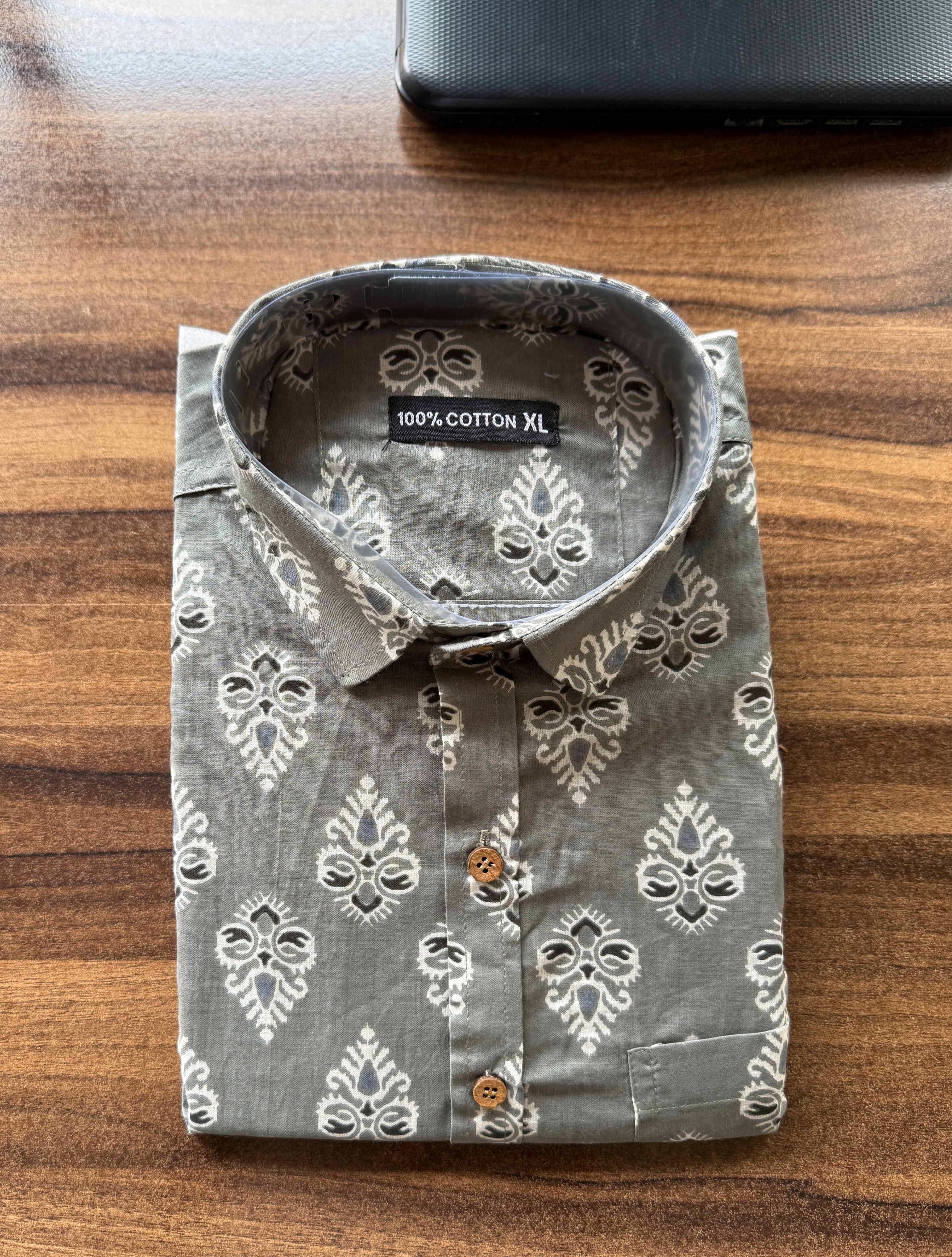 Men’s Rajasthani Traditional Half Sleeves Cotton Shirt