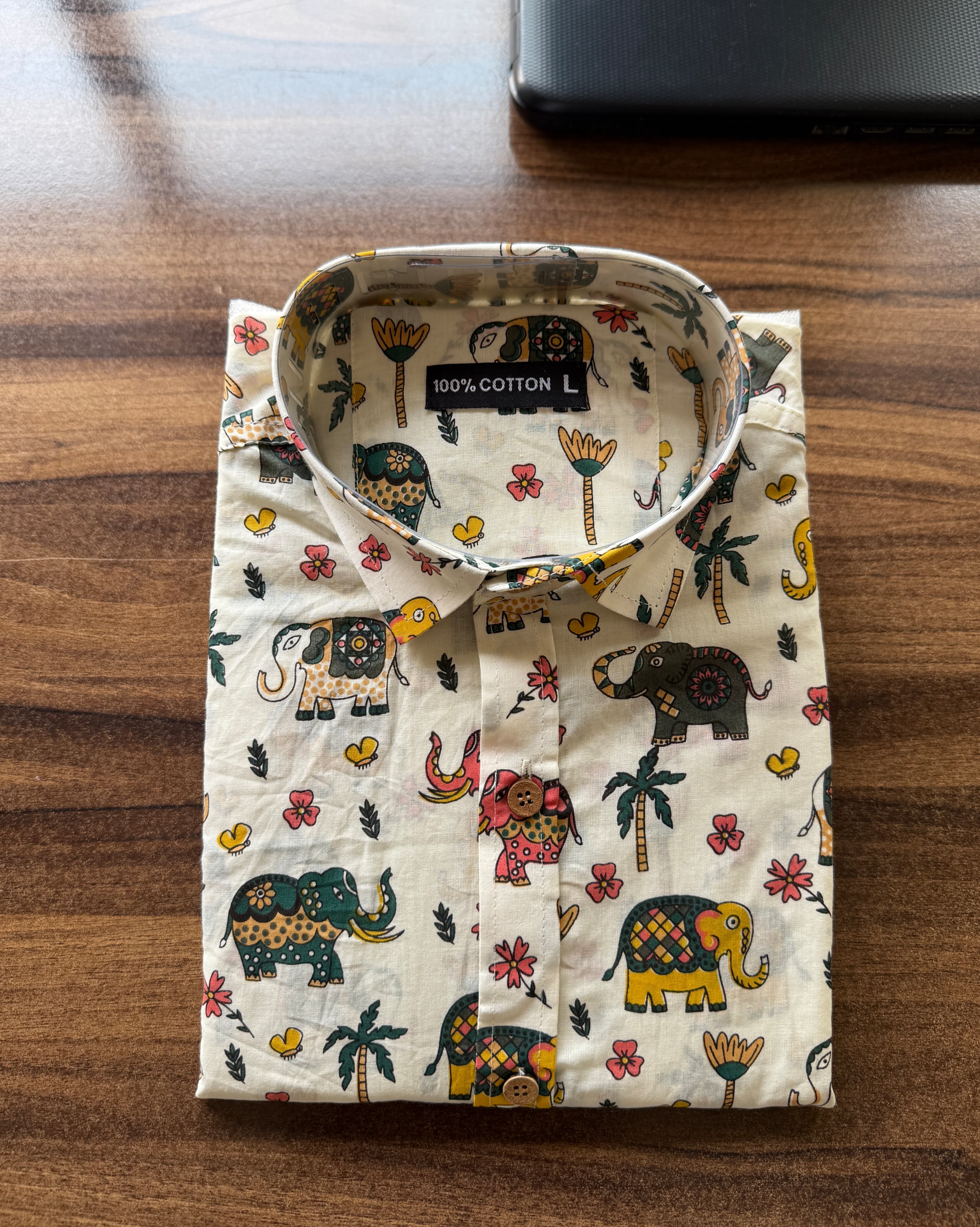 Men’s Rajasthani Traditional Half Sleeves Cotton Shirt