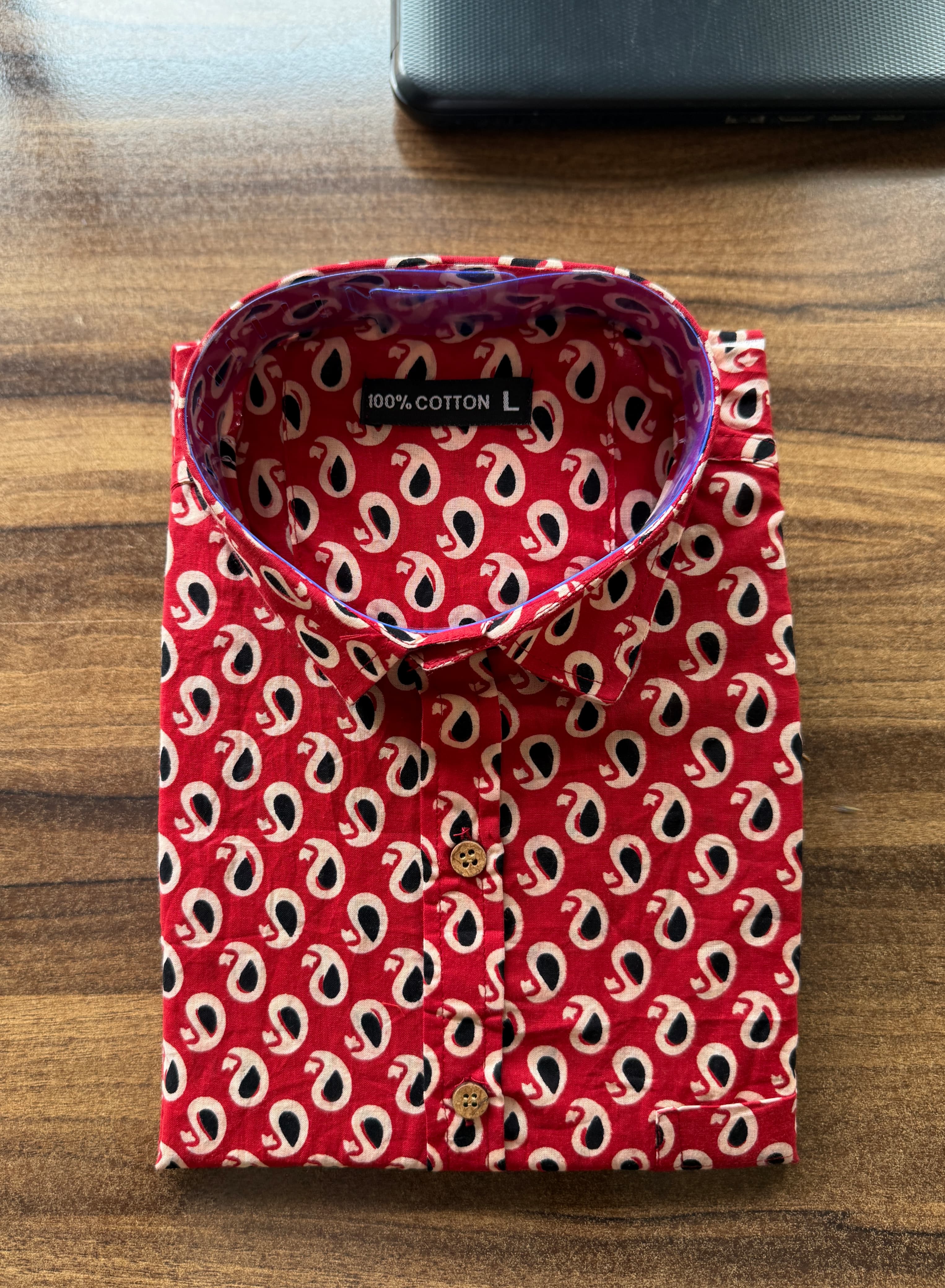 Men’s Rajasthani Traditional Half Sleeves Cotton Shirt