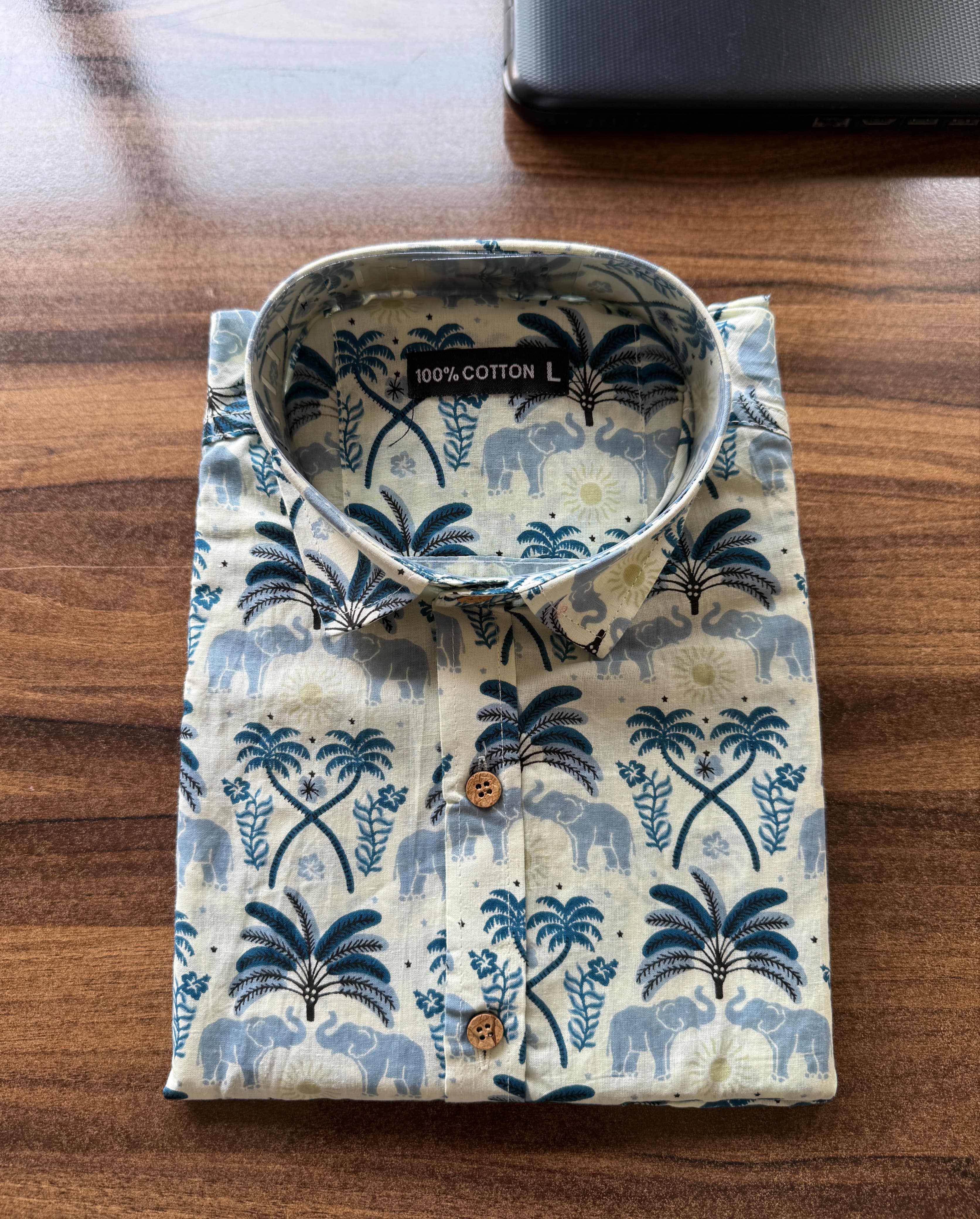 Men’s Rajasthani Traditional Half Sleeves Cotton Shirt