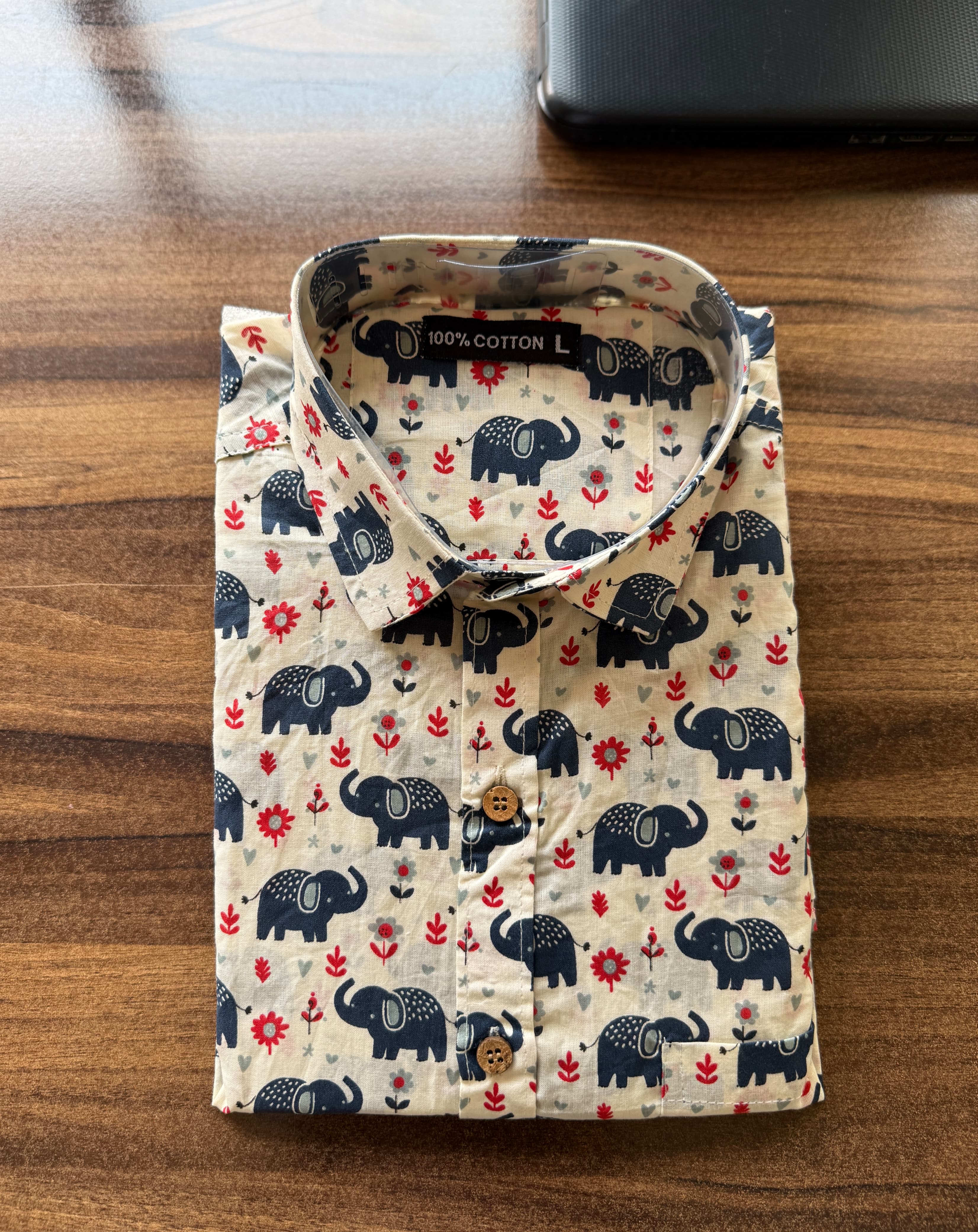 Men’s Rajasthani Traditional Half Sleeves Cotton Shirt