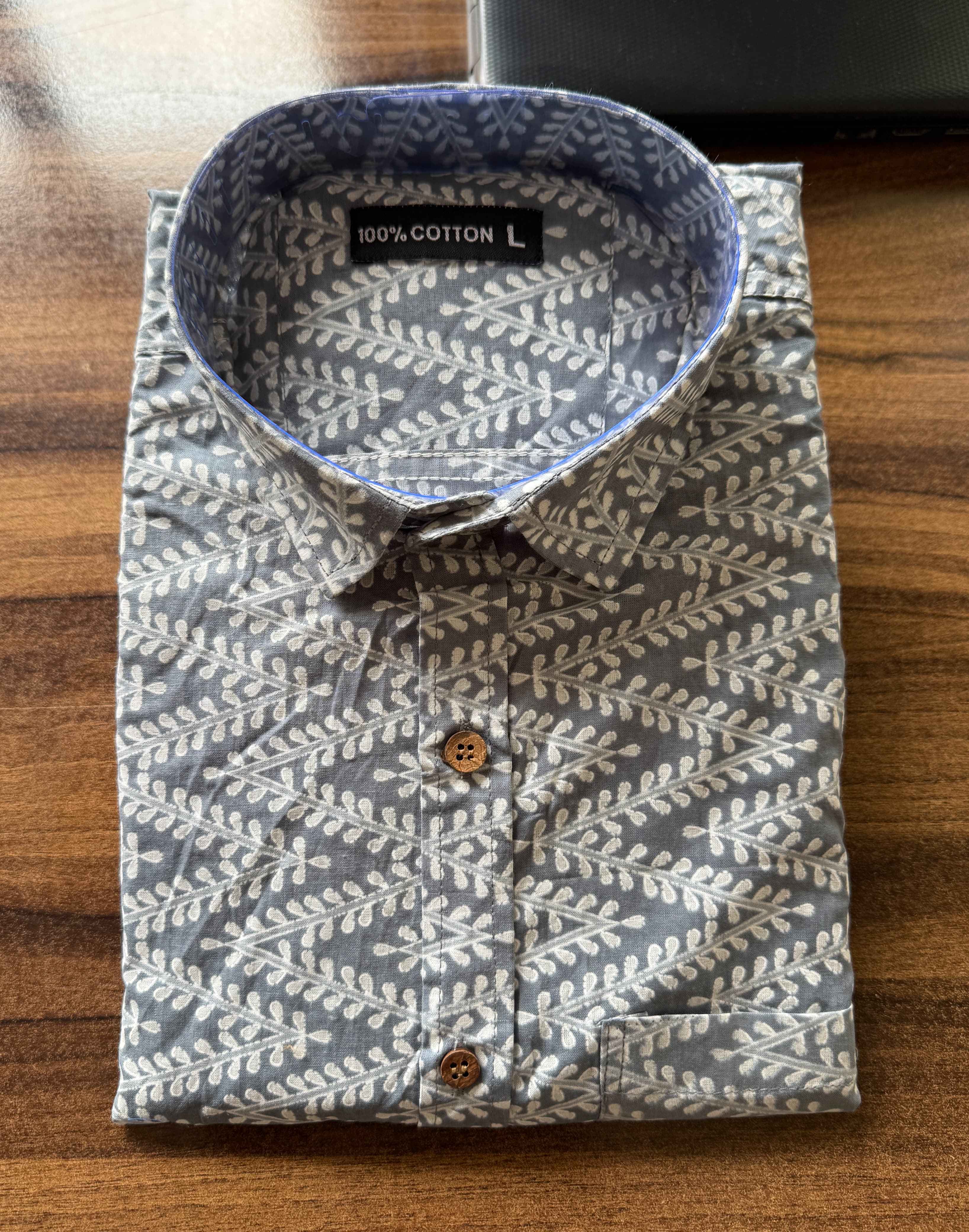 Men’s Rajasthani Traditional Half Sleeves Cotton Shirt